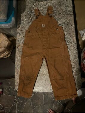Carhartt Kids' Brown Duck Bib Overalls
